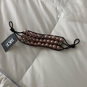 BKE Pink Beaded Women's Bracelet